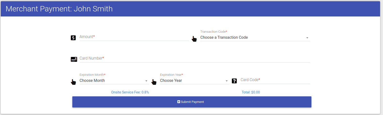 Making Merchant Payments for Applications in ExactEstate