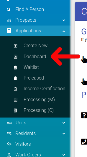 Editing Online Applications in ExactEstate