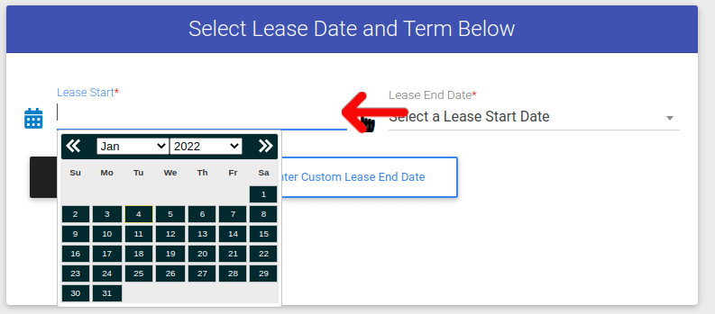 Adding a Lease Start date