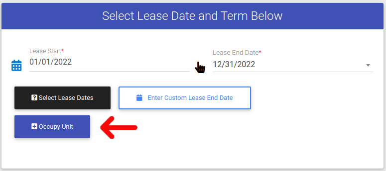 Selecting waitlist link in ExactEstate