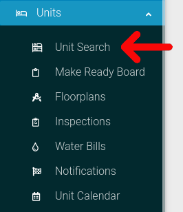 Unit Search for Property Management Software